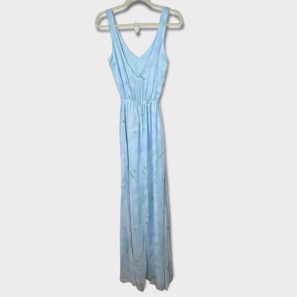 NWT Show Me Your Mumu Kendall Maxi Dress Baby Blue Gown Size XXS Bridesmaid Boho - Picture 6 of 9